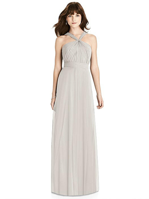 Twist Halter Chiffon Maxi Dress - James