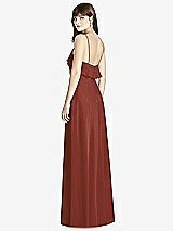Rear View Thumbnail - Auburn Moon Ruffle-Trimmed Backless Maxi Dress - Britt