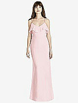 Front View Thumbnail - Ballet Pink Ruffle-Trimmed Backless Maxi Dress - Britt