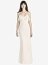 Front View Thumbnail - Ivory Ruffle-Trimmed Backless Maxi Dress - Britt