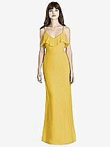 Front View Thumbnail - Marigold Ruffle-Trimmed Backless Maxi Dress - Britt