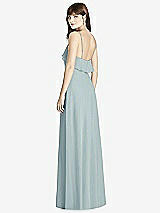 Rear View Thumbnail - Morning Sky Ruffle-Trimmed Backless Maxi Dress - Britt