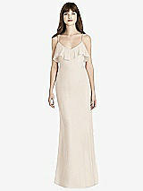 Front View Thumbnail - Oat Ruffle-Trimmed Backless Maxi Dress - Britt