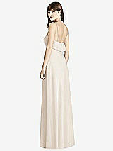 Rear View Thumbnail - Oat Ruffle-Trimmed Backless Maxi Dress - Britt