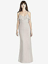 Front View Thumbnail - Oyster Ruffle-Trimmed Backless Maxi Dress - Britt