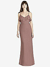Front View Thumbnail - Sienna Ruffle-Trimmed Backless Maxi Dress - Britt
