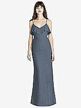 Front View Thumbnail - Silverstone Ruffle-Trimmed Backless Maxi Dress - Britt