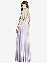 Rear View Thumbnail - Moondance Split Sleeve Backless Maxi Dress - Lila