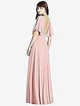 Rear View Thumbnail - Rose Split Sleeve Backless Maxi Dress - Lila