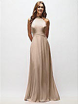 Alt View 5 Thumbnail - Topaz High Neck Halter Backless Maxi Dress