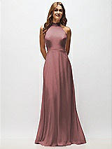 Alt View 5 Thumbnail - Rosewood High Neck Halter Backless Maxi Dress