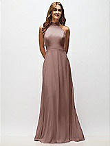 Alt View 5 Thumbnail - Sienna High Neck Halter Backless Maxi Dress