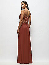 Alt View 3 Thumbnail - Auburn Moon Tie-Back Cutout Maxi Dress with Front Slit