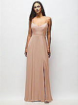 Alt View 1 Thumbnail - Cameo Tie-Back Cutout Maxi Dress with Front Slit