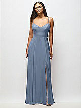 Alt View 1 Thumbnail - Cloudy Tie-Back Cutout Maxi Dress with Front Slit
