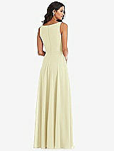 Alt View 5 Thumbnail - Butter Yellow Deep V-Neck Chiffon Maxi Dress