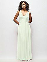 Alt View 6 Thumbnail - Mint Green Deep V-Neck Chiffon Maxi Dress