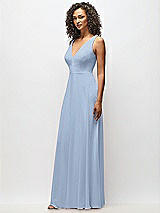 Alt View 7 Thumbnail - Cloudy Deep V-Neck Chiffon Maxi Dress