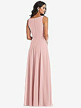 Alt View 5 Thumbnail - Rose Deep V-Neck Chiffon Maxi Dress
