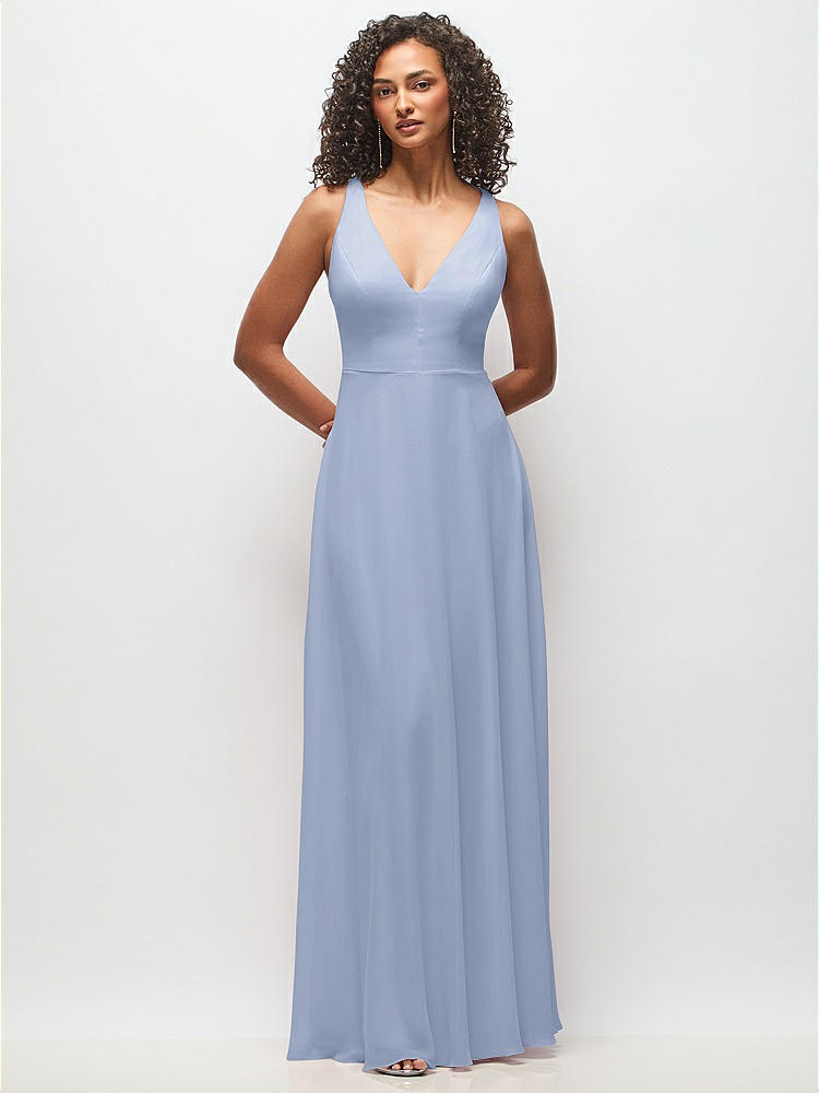 【完売品】dress production w241 Cowl-neck Draped Wrap Maxi Bridesmaid Dress With Front Slit