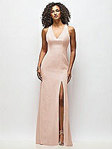 Alt View 1 Thumbnail - Cameo Criss-Cross Cutout Back Maxi Dress with Front Slit