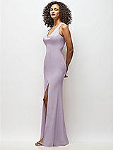 Alt View 2 Thumbnail - Lilac Haze Criss-Cross Cutout Back Maxi Dress with Front Slit