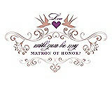 Front View Thumbnail - Fresco & Orchid Will You Be My Matron of Honor Card - Classic