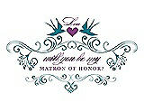 Front View Thumbnail - Niagara & Orchid Will You Be My Matron of Honor Card - Classic