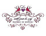 Front View Thumbnail - Posie & Orchid Will You Be My Matron of Honor Card - Classic