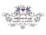 Front View Thumbnail - Tahiti & Orchid Will You Be My Matron of Honor Card - Classic