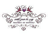 Front View Thumbnail - Tea Rose & Orchid Will You Be My Matron of Honor Card - Classic