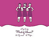Front View Thumbnail - American Beauty & Persian Plum Will You Be My Maid of Honor Card - Girls Checkbox