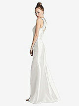 Side View Thumbnail - Starlight Bateau Neck Open-Back Maxi Dress with Bow Detail
