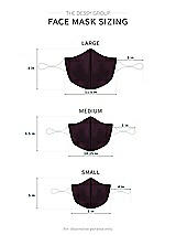 Alt View 1 Thumbnail - Deep Plum Satin Twill Reusable Face Mask