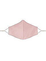 Front View Thumbnail - Ballet Pink Satin Twill Reusable Face Mask