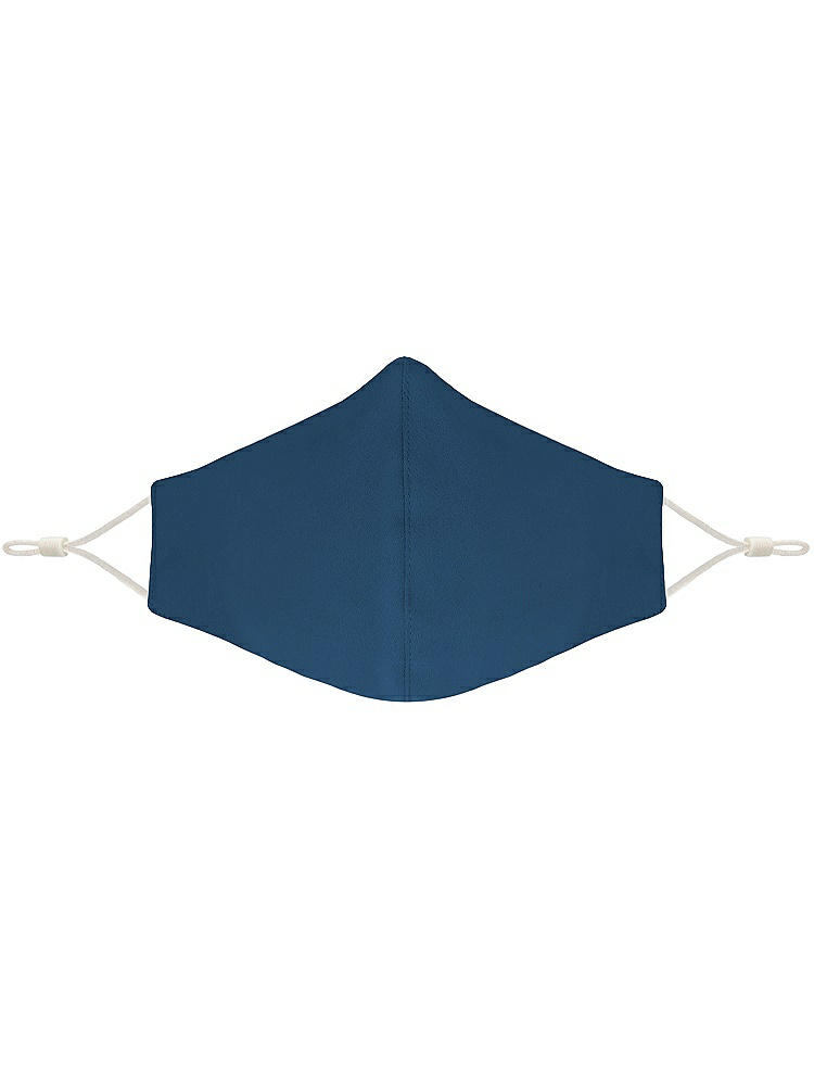 Front View - Dusk Blue Soft Jersey Reusable Face Mask