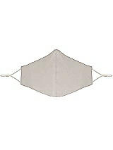 Front View Thumbnail - Oyster Soft Jersey Reusable Face Mask