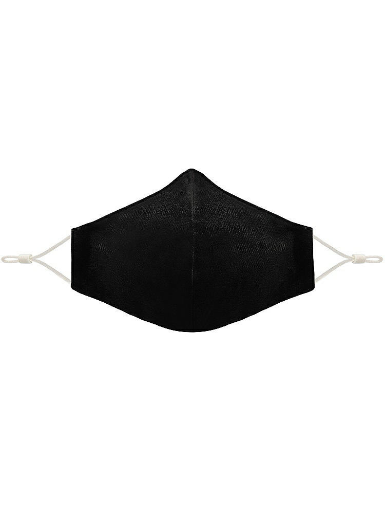 Front View - Black Lux Velvet Reusable Face Mask