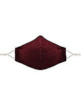 Front View Thumbnail - Cabernet Lux Velvet Reusable Face Mask