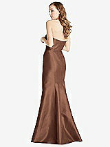 Rear View Thumbnail - Cognac Bella Bridesmaids Dress BB133