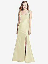 Front View Thumbnail - Butter Yellow Bella Bridesmaids Dress BB135