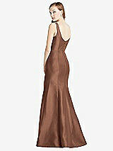 Rear View Thumbnail - Cognac Bella Bridesmaids Dress BB135