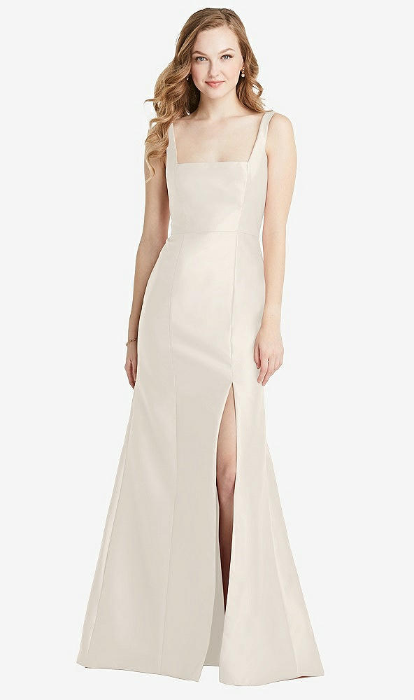 Front View - Ivory Bella Bridesmaids Dress BB135