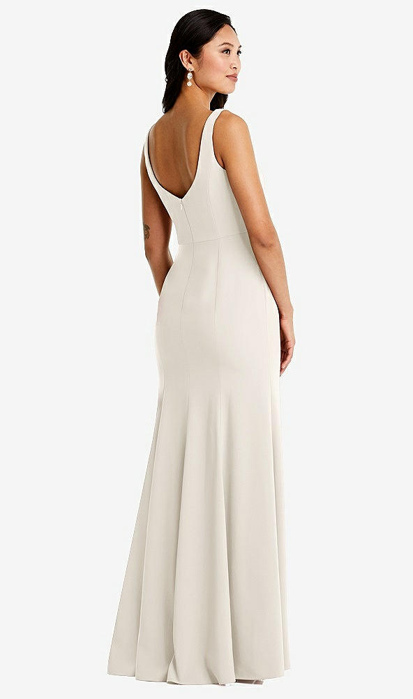 Back View - Ivory Bella Bridesmaids Dress BB136
