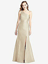 Front View Thumbnail - Champagne Bella Bridesmaids Dress BB137