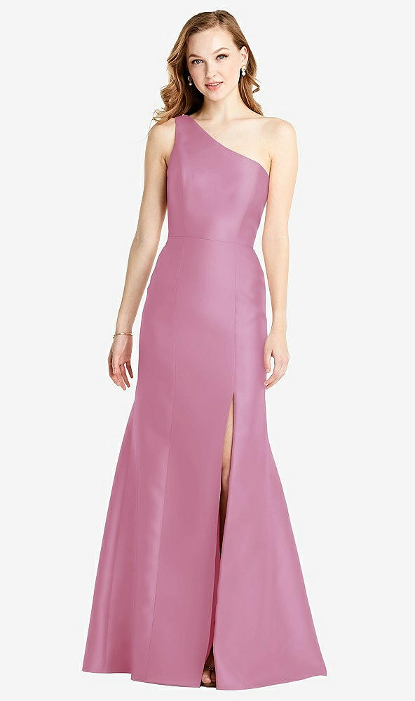 Front View - Powder Pink Bella Bridesmaids Dress BB137