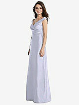 Side View Thumbnail - Silver Dove Off-the-Shoulder Draped Wrap Maxi Dress with Pockets