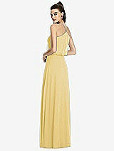 Rear View Thumbnail - Maize Inverted V-Back Blouson A-Line Maxi Dress