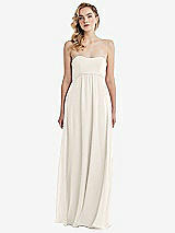 Alt View 6 Thumbnail - Ivory Empire Waist Shirred Skirt Convertible Sash Tie Maxi Dress