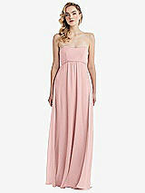 Alt View 6 Thumbnail - Rose Empire Waist Shirred Skirt Convertible Sash Tie Maxi Dress